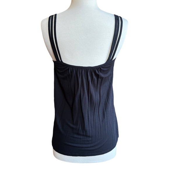 Express y2K Beaded Black Cami Tank Small Business Casual Club Party - Picture 5 of 6